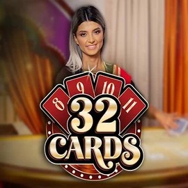 32 Cards online game logo by Ezugi on spinsy-casinoo.com