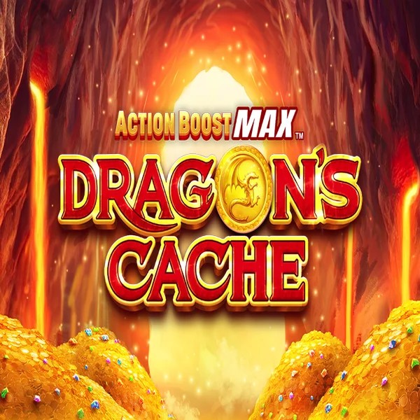 Action Boost Max Dragon's Cache logo by SpinPlay Games Spinsy Casino