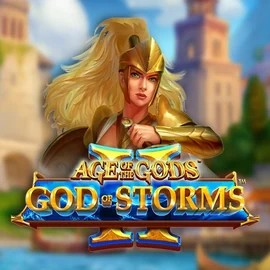 Age Of The Gods: God Of Storms 2 game by Playtech – logo hosted on Spinsy Casino