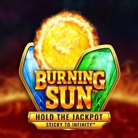 Burning Sun slot logo by Wazdan at Spinsy Casino