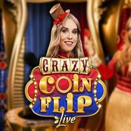 Crazy Coin Flip game by Evolution – logo hosted on Spinsy Casino