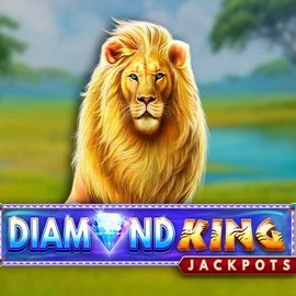 Diamond King Jackpots slot logo by SpinPlay Games at Spinsy Casino