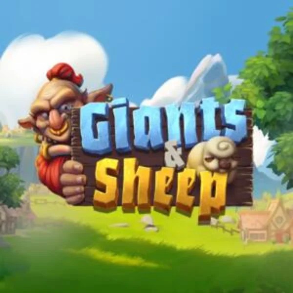 Giants and Sheep online game logo by Relax Gaming on spinsy-casinoo.com