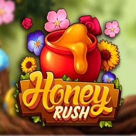 Honey Rush online game logo by Play'n GO on spinsy-casinoo.com