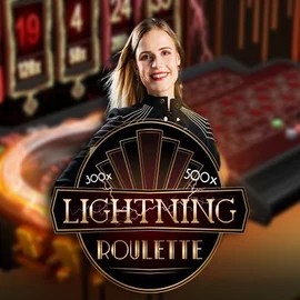 Lightning Roulette logo – Live Casino by Evolution at Spinsy Casino