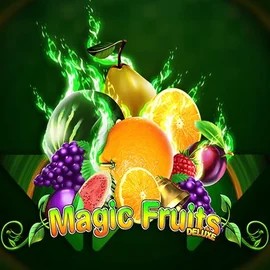 Magic Fruits Deluxe slot logo by Wazdan at Spinsy Casino