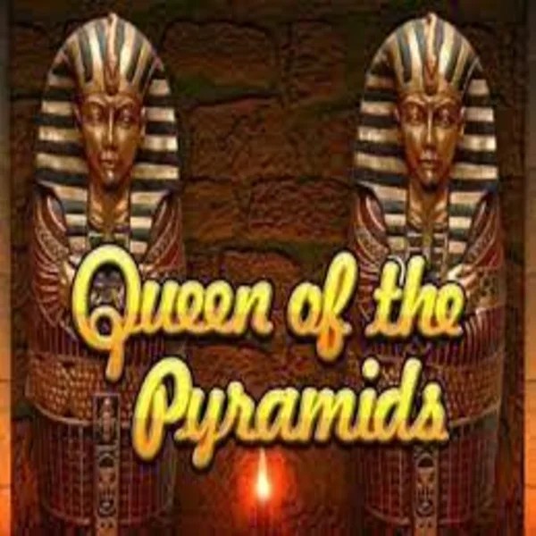 Queen of the Pyramids online game logo by Playtech on spinsy-casinoo.com