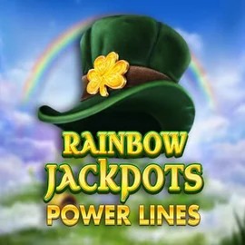 Rainbow Jackpots Power Lines online game logo by Red Tiger Gaming on spinsy-casinoo.com