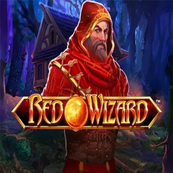 Red Wizard online game logo by Rarestone Gaming on spinsy-casinoo.com