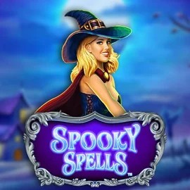 Spooky Spells online game logo by Novomatic on spinsy-casinoo.com