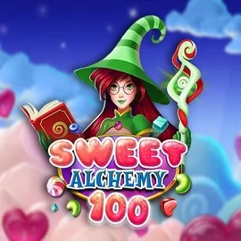 Sweet Alchemy 100 slot visual from Play'n GO available on spinsy-casinoo.com