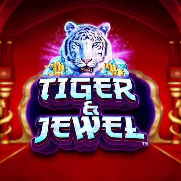 Tiger and Jewel online game logo by Greentube on spinsy-casinoo.com