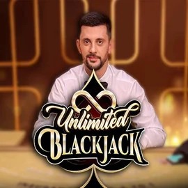 Unlimited Blackjack logo by Ezugi at Spinsy Casino